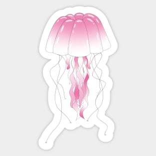 Pink Jellofish Sticker